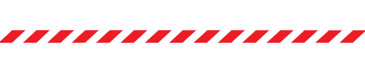 White and red striped caution tape
