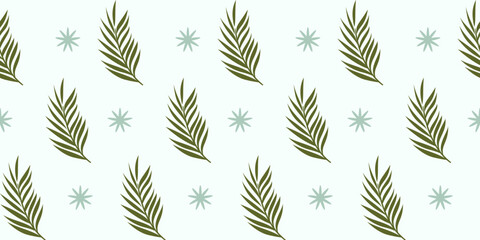 Seamless bamboo leaf pattern for natural decorative background