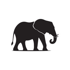 elephant silhouette vector