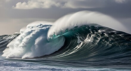 The picture shows a beautiful natural landscape with green hills and a clear blue sky. In the middle of the field, a group of deer is grazing peacefully. Tall trees surround the area, and a small rive