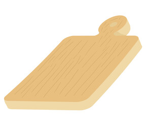Rectangular Wooden Cutting Board Kitchen Utensil Simple Perspective