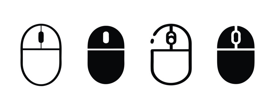 Computer mouse icon set
