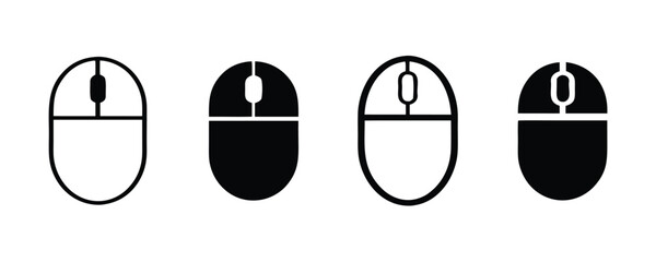Computer mouse icon set
