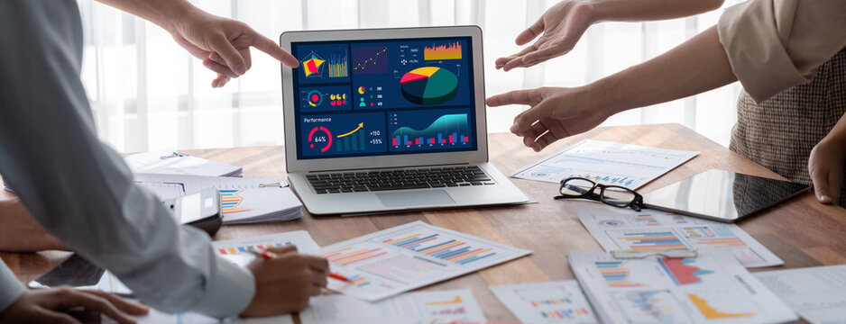 Business data dashboard provide brisk business intelligence analytic for marketing strategy planning