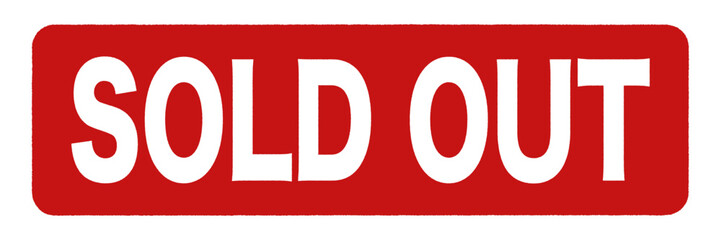 Sold out vector stamp