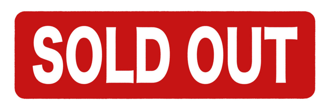 Sold out vector stamp