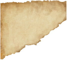 Antique Torn Paper Watercolor with Torn Edges