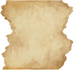 Antique Torn Paper Watercolor with Torn Edges