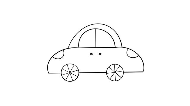Easy to use car kid car drawing
