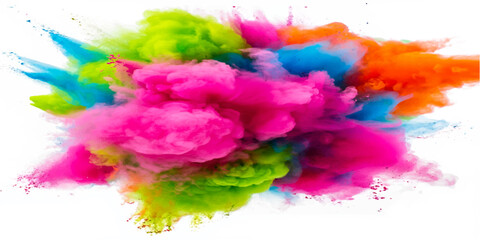 Abstract artistic watercolor paint background with colorful ink splatters and grunge paper texture pattern