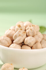 Xinjiang Five Spice Fried Chickpeas - Crispy Dry Roasted Legumes in Bowl