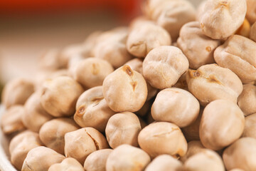 Crispy Fried Salted Chickpeas from Xinjiang - Golden Brown Legumes Close-Up Food Photography