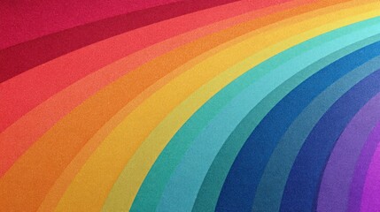 A vibrant rainbow displays a spectrum of colors, creating a visually striking and harmonious gradient across the canvas.