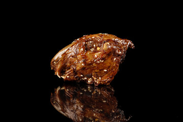 Traditional Chengdu Spicy Rabbit Head Delicacy with Sesame Seeds - Chinese Street Food