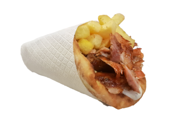 pita gyros greek meat street fast food