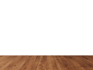 Warm Medium-Tone Wooden Floor with Transparent Wall – Clean Modern Empty Room PNG for Interior Layout & Decor Mockups