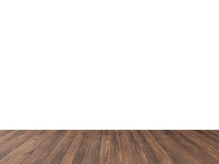 Aged Rustic Oak Wood Floor with Transparent Wall &ndash; Moody Neutral Room PNG for Interior Designers & Architectural Mockups