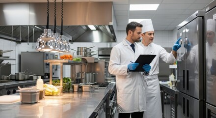 Food Safety Inspection in a Professional Kitchen Environment