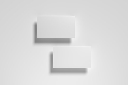 Modern Floating Card Mockup on Neutral Background