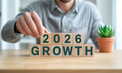 Achieving growth in 2026 with strategic planning and a forward thinking mindset, a visual representation of business success and financial goals for the future