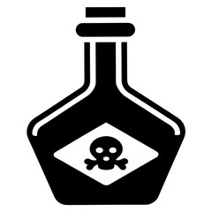 chemical glass with chemical element