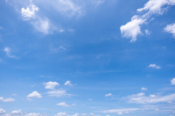 clear blue sky background,clouds with background, Blue sky background with tiny clouds. White fluffy clouds in the blue sky. 