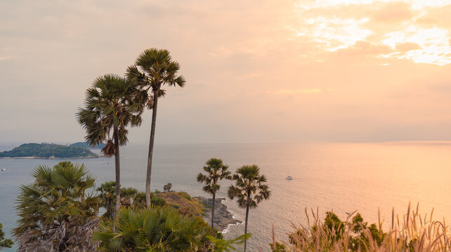 The most beautiful Viewpoint  Laem phrom thep in phuket city phuket,Thailand.