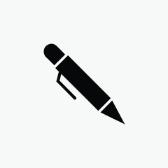 pen vector icon silhoutte vector template