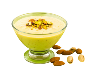 Firefly_Realistic soccer ball on a grassy field - Firefly_Splashes of vibrant green pistachio cream with nuts 