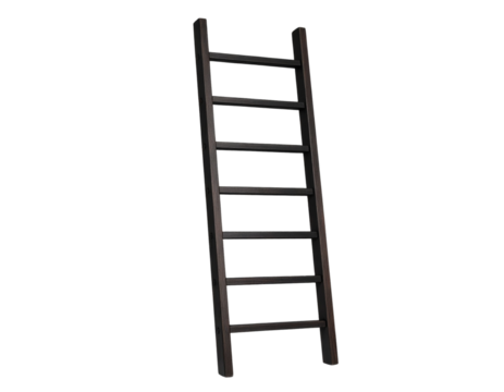 Firefly_Realistic soccer ball on a grassy field - Firefly_Simple black wooden ladder on a transparent background - Powered by Adobe