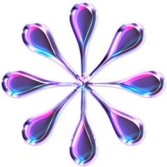 abstract purple flower