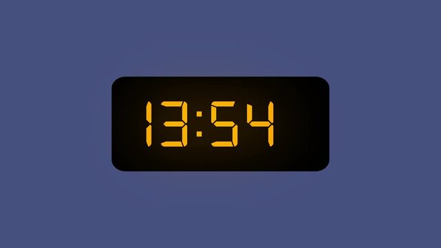  Countdown timer from 14 minute to 13 minute Technology stopwatch Digital Countdown.