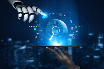 Using AI for global market analysis and e-commerce business growth. AI research on worldwide trends and customer ratings for business success. Motif