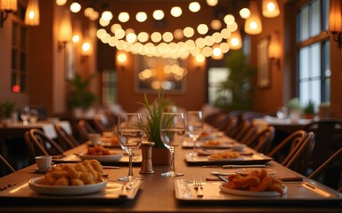 Food Festive Restaurant Party Unity Concept. High quality