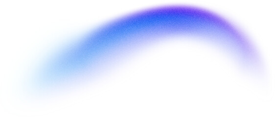 Blue grainy gradient bridge arc shape with noise texture