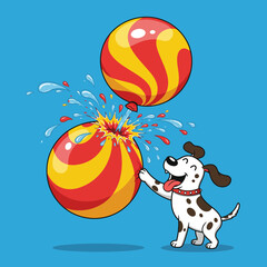 Watch This Puppy Absolutely Obliterate a Giant Water Balloon