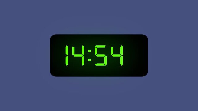  Countdown timer from 15 minute to 14 minute Technology stopwatch Digital Countdown.