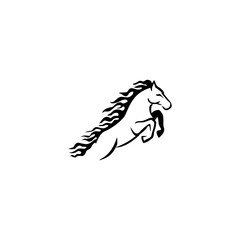Fire Horse jumping Logo for m...