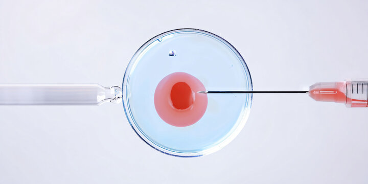IVF Injection Fertilizing an Egg Cell