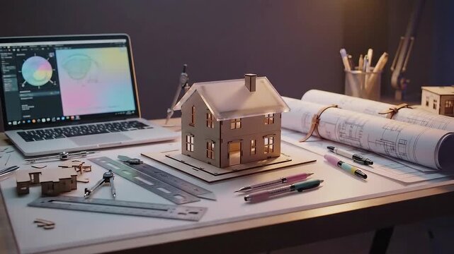 Architectural Design Process - A Detailed Look at Building Plans and Models.