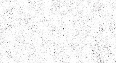White background with scattered black speckles and dots pattern