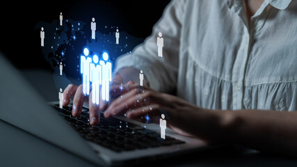 Global human network and workforce distribution highlight human, network, and global presence through digital connection and team coordination Latch