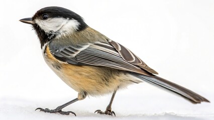 Naklejka premium Great Tit (Parus major) small songbird perched on a tree branch in nature