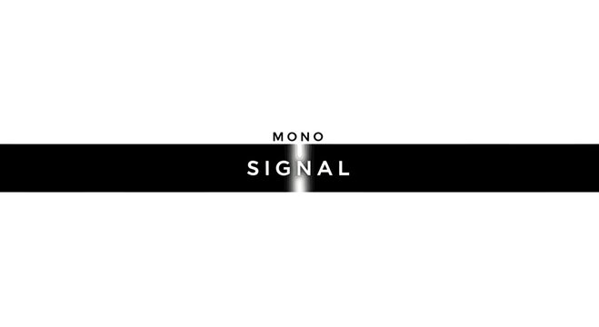 Monochrome signal bar with central gradient on pristine white backdrop simplicity