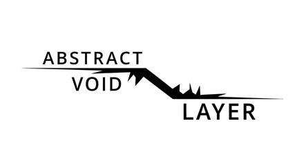 Minimalist illustration showcasing abstract concept with sharp shapes and layered design