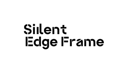 Minimalistic typographic display presenting the concept of a peaceful framework