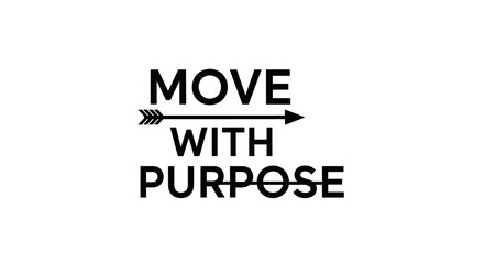 Empowering concept inspiring action and motivation, focused on directional movement with intention