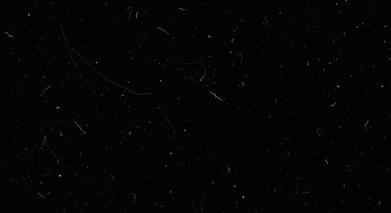 Black background with white dust particles and scratches grunge texture 1