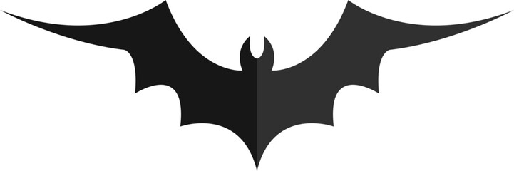 Scary Flying Bat Vector Element 