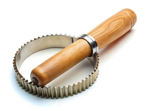 Curry comb isolated on white background, horse grooming